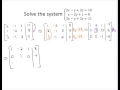 Solve 3x3 system with Gaussian Elimination