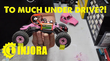 How much under drive is to much for your SCX24? 1/12T Injora under drive gears INSTALLED!