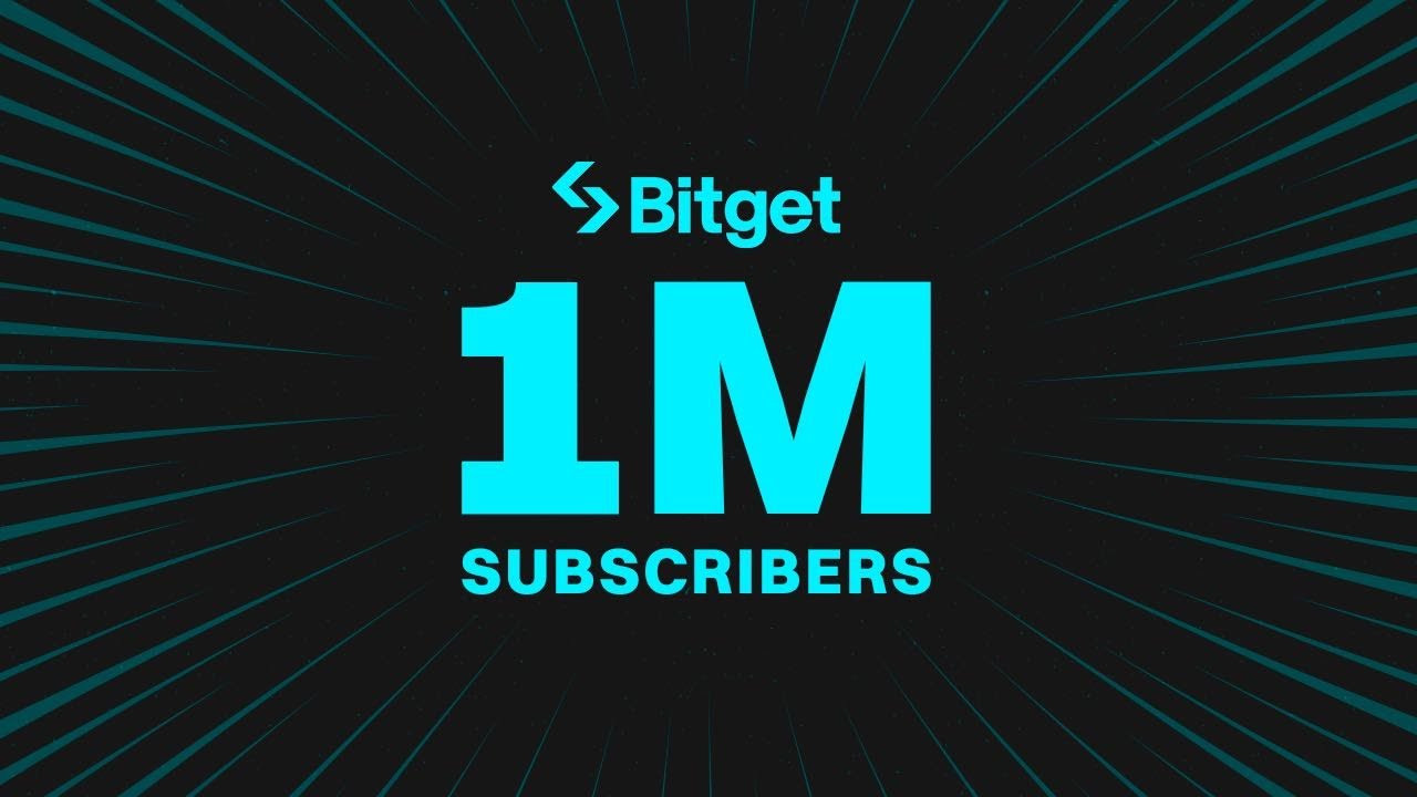 Milestone! Bitget YouTube channel hits 1 million subscribers!