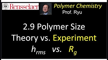 2.9 Polymer Size: Theory vs. Experiments