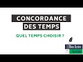 La concordance des temps - quel temps choisir ?