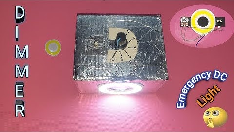 DIY How to make powerful emergency rechargeable led  light||DC dimmer||Gadget