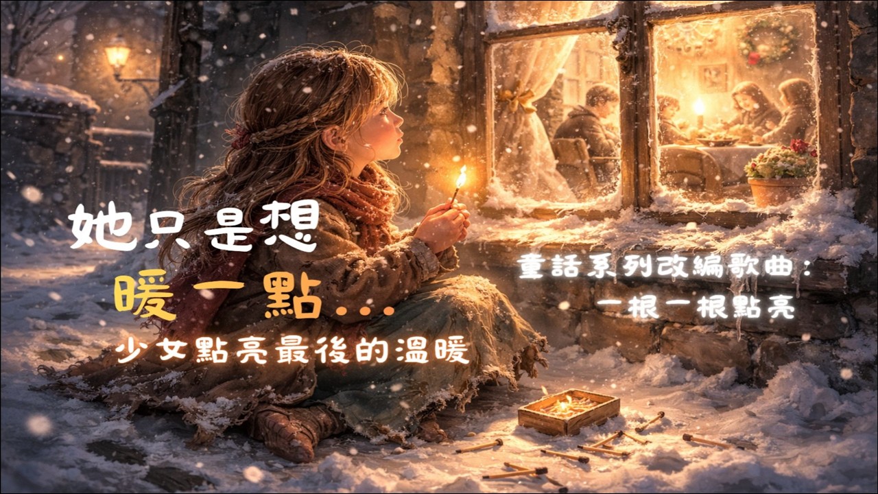 《一根一根亮著》🕯️賣火柴的小女孩-童聲自白催淚改編 #賣火柴的小女孩 #安徒生 #催淚 #Broadway #story #music