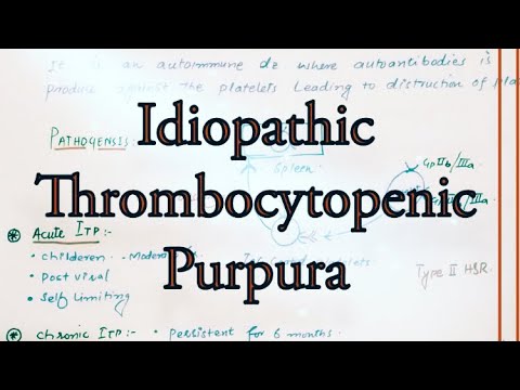 Idiopathic thrombocytopenic purpura (ITP) | pathology | hematology | platelet disorder |English