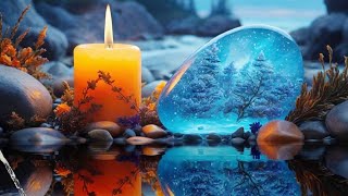 Relaxing Bilateral Music with Water | Harp Music | Water Sound | Bird sounds | Meditation, Study