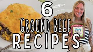 6 MOUTH-WATERING GROUND BEEF Recipes | QUICK & EASY Dinner Ideas | MOLLY PURCELL