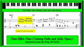 'Time After Time' - jazz piano lesson chords