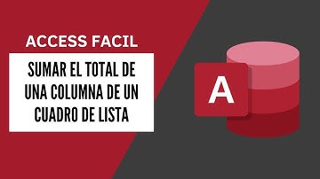Sumar el total de una columna de un cuadro de lista