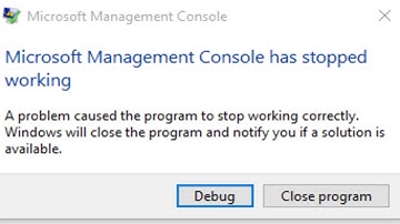 [Fix] Microsoft Management Console ha dejado de funcionar