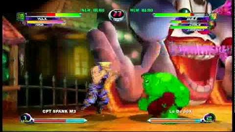 Marvel Vs Capcom 2: CPT Spank M3 (P1) Vs Lu Bu 86X (P2)