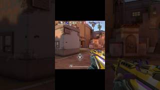 This Jett is literally smurfing. #ValorantShorts #Gaming