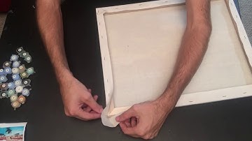 Stretching a painting canvas