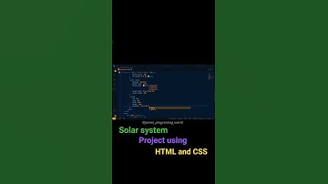 Solar system project using in HTML and CSS #coding #htmlcss #code #css #solarsystem #heacker #coder