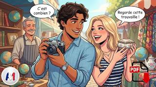 🇫🇷 HOW TO BARGAIN IN FRENCH 🗣️ Sunday Flea Market Story Lesson (A1-A2)