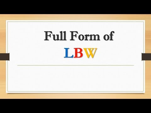 Videó: Az lbw teljes formája?