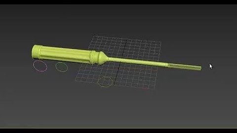 How to create screw  driver in 3d max