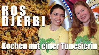 Kochen ROS DJERBI nach tunesischen Art mit einer Tunesierin