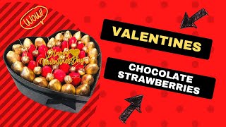 VALENTINES DAY Chocolate Covered Strawberries/ Fresas Con Chocolate: REGALO PARA SAN VALENTIN..