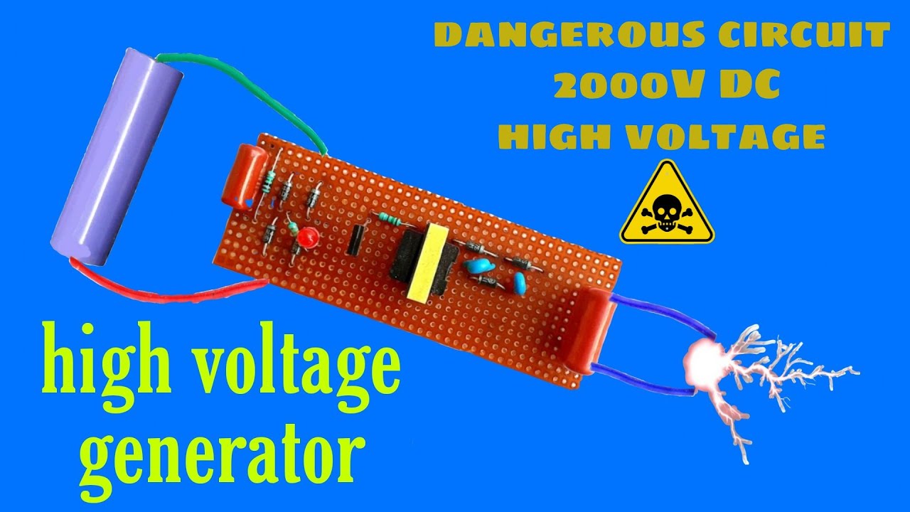 how to make high voltage generator circuit - YouTube