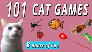 Cat TV  101 Cat Games  8 HOURS!!!