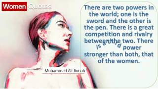 Inspiring Women Quotes By Muhammad Ali Jinnah - There are two powers in the