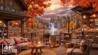 Warm Autumn Day with Jazz Relaxing Music 🍂 Cozy Cafe Ambience & Smooth Jazz Piano for Studying, Work screenshot 5