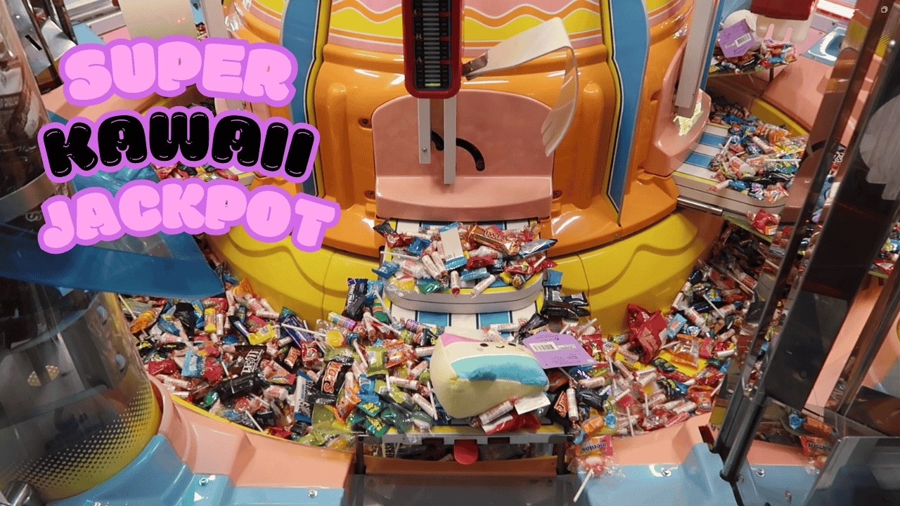 Милые выигрыши джекпота!! Аркадный автомат с разбрасыванием конфет - BIG SWEET LAND - Мельбурн, А...