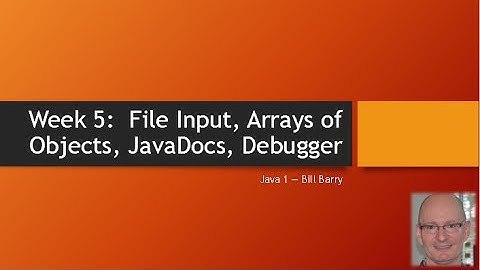 Java1-05 Files and Arrays of Objects - Demo1 - File Input