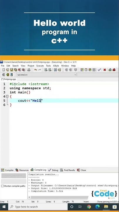 How To Print Hello World in C++? | Hello World Program In Turbo C++ | # ...