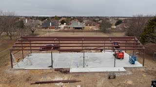 METAL FRAMING FOR BARNDOMINIUM IN RED OAK TEXAS