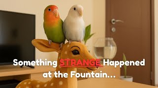 Videos For Cats And Birds Peaceful Fountain Moments . Relaxing Bird & Deer Scene