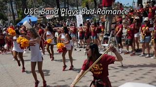 USC Marching Band Plays Bad Romance 7/4/26 with USC Song Girls from Santa Catalina, CA