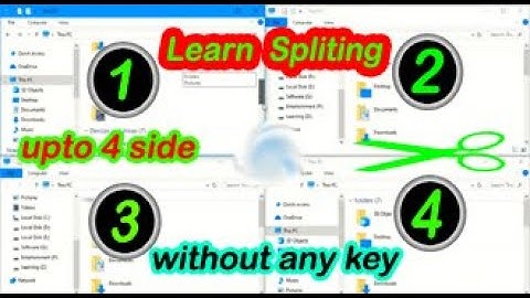 Windows 10-how to split screen (Up to 4 Windows at once) | Split Computer screen | (2020) HINDI