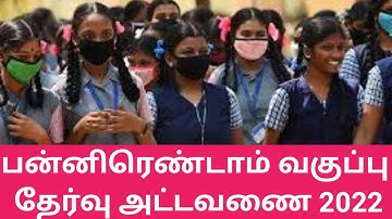 Tamilnadu 12th Public Exam Time Table 2022 | HSC | School Education | Latest News Today | Don