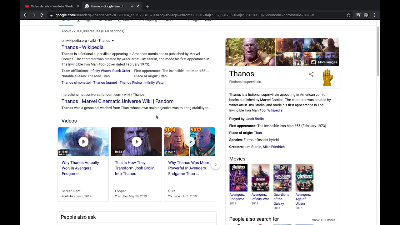Thanos snap!!??? - YouTube