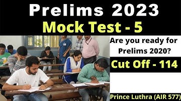 Mock Test 5 | Prelims 2020, UPSC | Prince Luthra (AIR 577) | Current Affairs MCQ