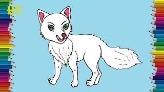 How To Draw A Arctic Fox Easy - Easy Drawing