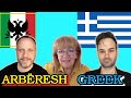Similarities Between Greek and Arbëresh