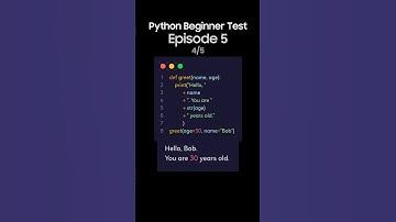 Python Beginner Test E5