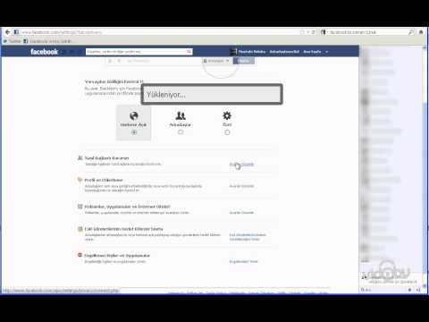 facebook Mesaj ve gizlilik ayarlari