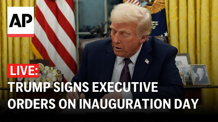 LIVE: Trump signs executive orders on Inauguration Day 2025
