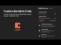 How to use your custom domain on a Coda doc (Coda.io new feature March 2023)