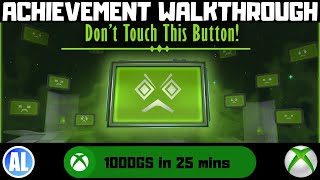 Don't Touch This Button! #Xbox Achievement Walkthrough