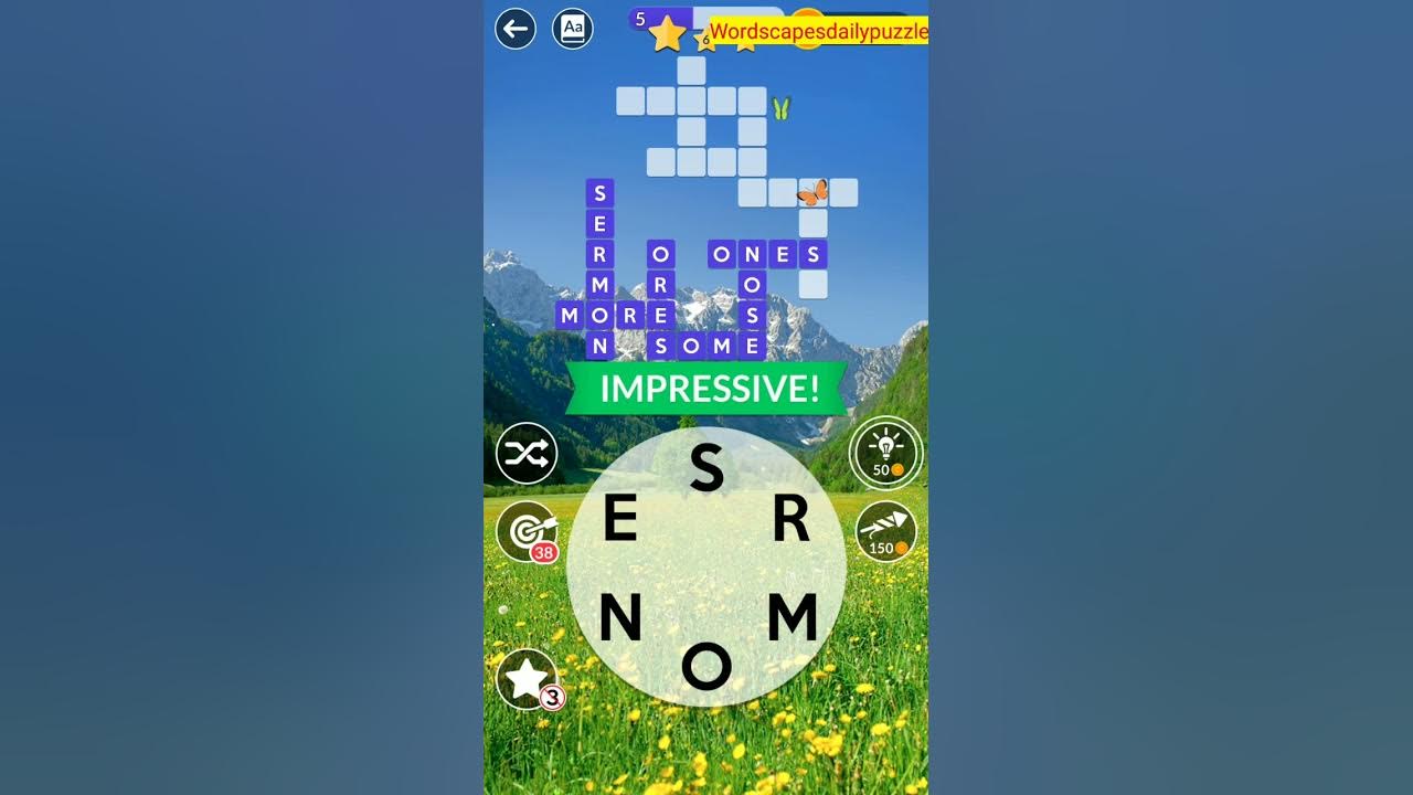 WORDSCAPES Daily Puzzle May 6, 2023 YouTube