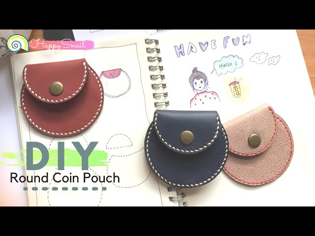 Making a Pentagon Shaped Coin Purse using Leather. - YouTube