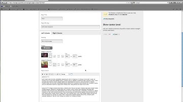 Squareflo CMS -- SFW -- How To: Sign in, create a page and manage navigation