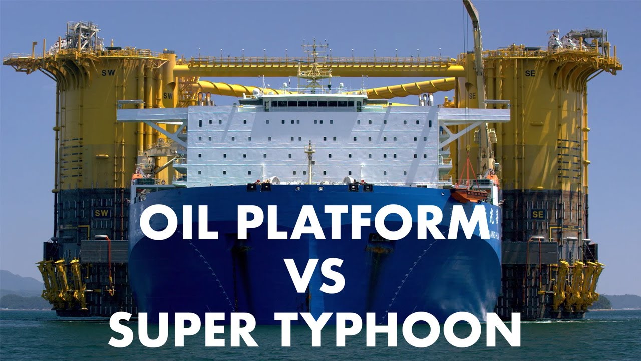 Oil Platform Vs Super Typhoon Weathering The Storm From Korea To The Gulf Of Mexico Youtube Oil Platform Appomattox Water Well Drilling