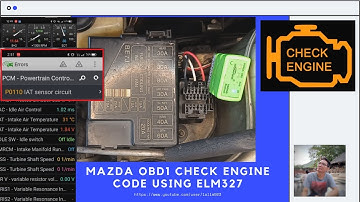 Mazda OBD1 check engine fault code using ELM327