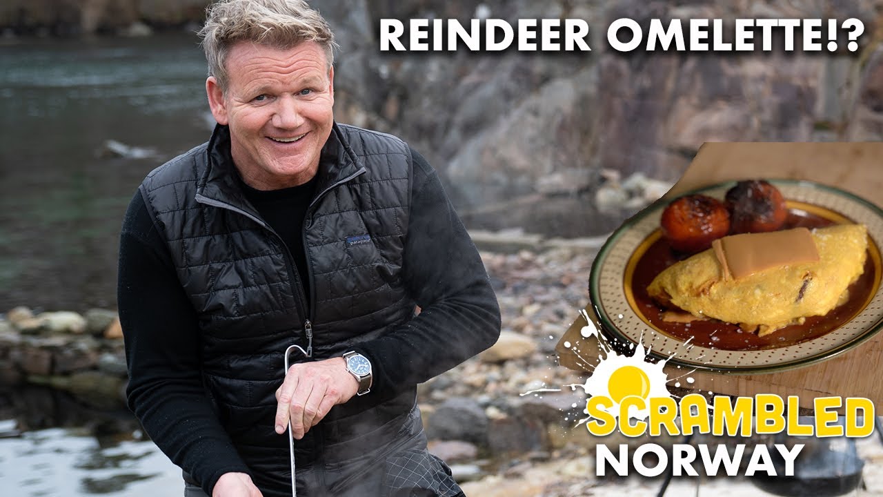 Gordon Makes An Omelette In Norway With...Reindeer Sausage!? | Scrambled | Gordon Ramsay