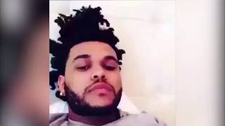 The Weeknd Watching a Horror Movie
